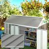 Set Of 12 Corrugated Steel Roof Sheet Panels Light Grey