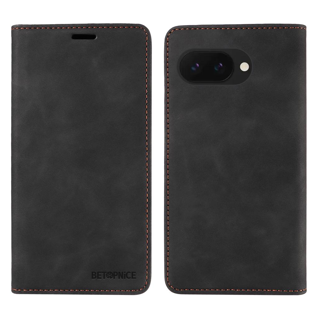 BETOPNICE 003 Чехол-кошелек для Google Pixel 9a Кожаный чехол для телефона с подставкой