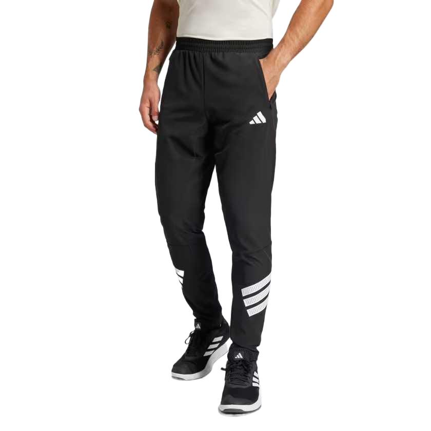 Men's Pants Adidas Icon 3 Stripes Casual Pants Men's Black/White
