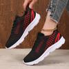Summer New Women Sneakers Fashion Mesh Breathable Non Slip Casual Lace Up Sneakers Women's Outdoor Trendy Tennis Flat Shoes