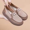 2025 лето новая женская обувь на платформе легкая повседневная обувь одинарная обувь модная универсальная дышащая нескользящая обувь на одной педали для женщин