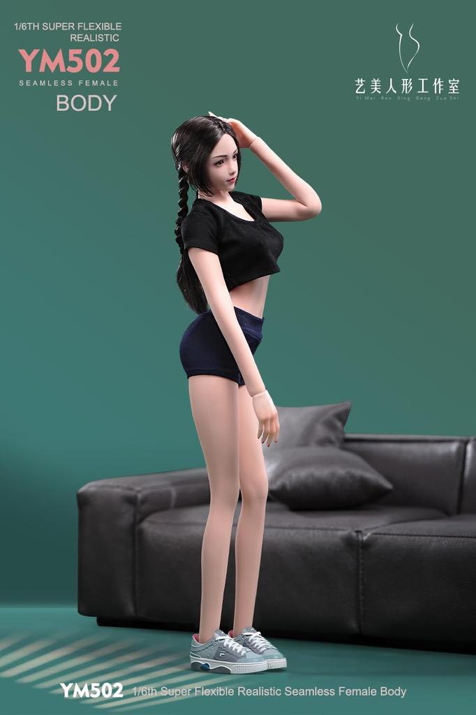 Игрушки Хобби Масштаб Фигурка YIMEI YM502 с физиологическими частями Моделирование Аниме Девушка Стройная Школьница Красивое Женское Тело Бесшовные