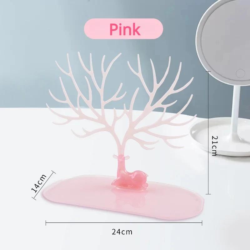 Подставка для ювелирных изделий, поднос для хранения дерева, серьги, ожерелье, кольцо, настольный органайзер, держатель, аксессуары для украшения макияжа