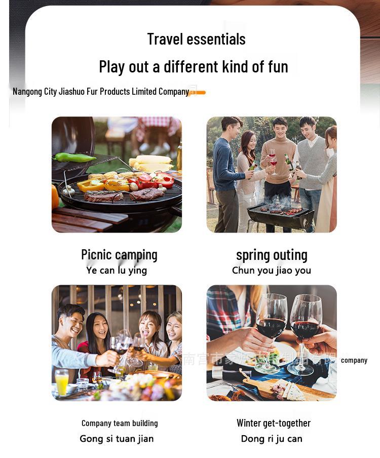 Outdoor Double-Sided Fireproof Mat: Barbecue, Picnic, Camping, Car-Mounted Storage Heat Insulation Pad