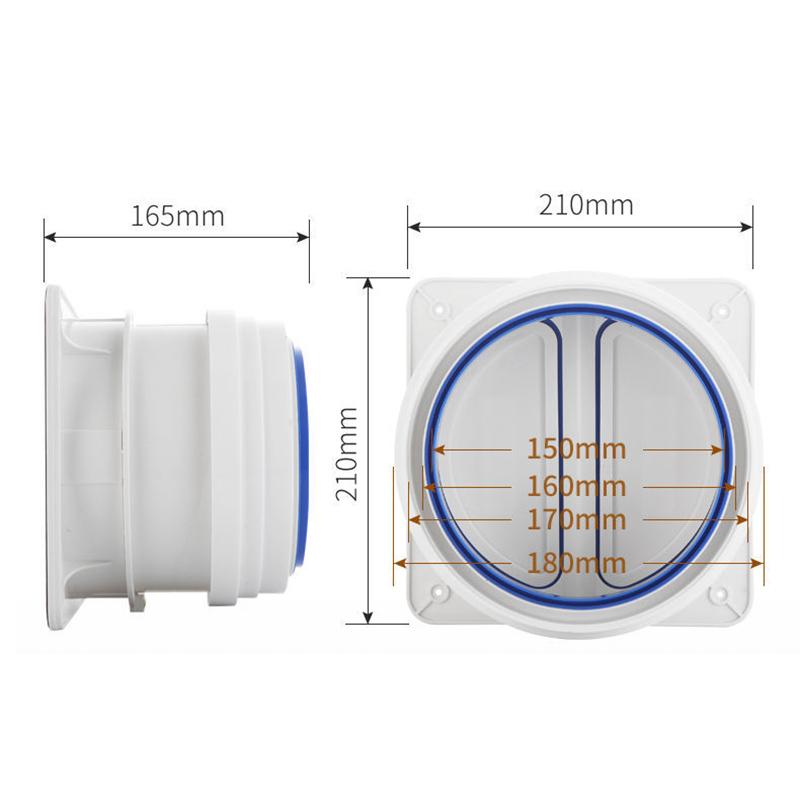Обратный клапан вытяжки Обратный клапан дымохода Противозапаховый противодымный клапан Обратный клапан измерителя уровня Обратный клапан дымохода для общественных нужд WWO66