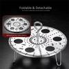 304 Stainless Steel Egg Steaming Rack Detachable Steaming Tray Foldable Egg Steamer  Dumpling