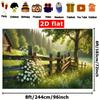 2D Plane - 2D Plane - 2D Plane - A 2D plane item, featuring a rustic daisy-shaped wooden fence designDJH