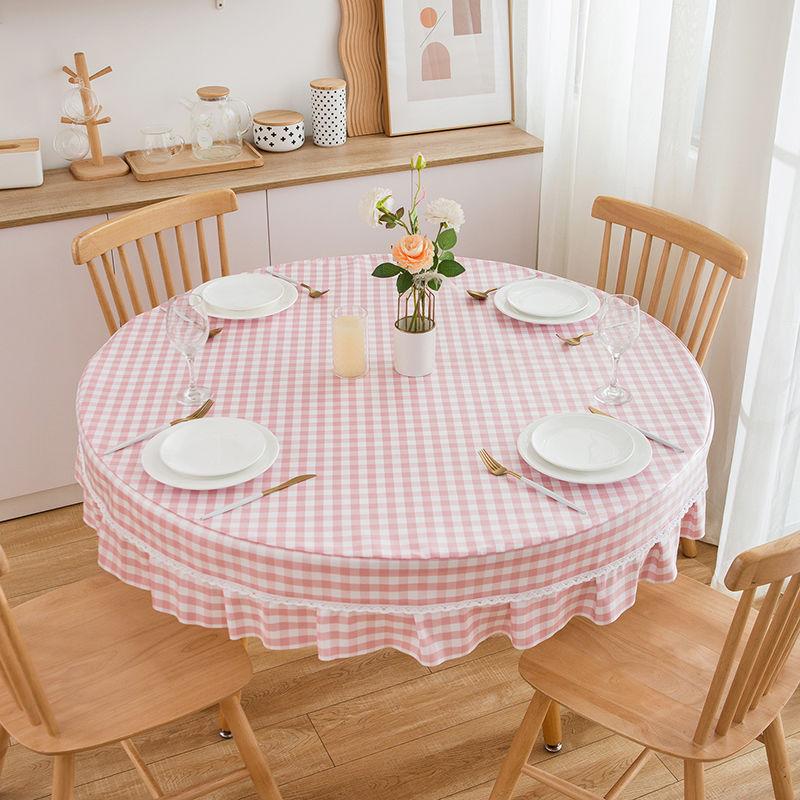 Large Round Table Dining Tablecloth Waterproof Living Room Coffee Table Rectangular Book Tablecloth for Dining Table