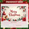 Large Polyester Merry Christmas Banner Outdoor and Home Garden Decorations for Holiday Party Backgrounds