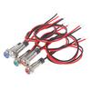 P67 Waterproof 6mm Led Metal Warning Indicator Light 3v 5v 6v 12v 24v 220v