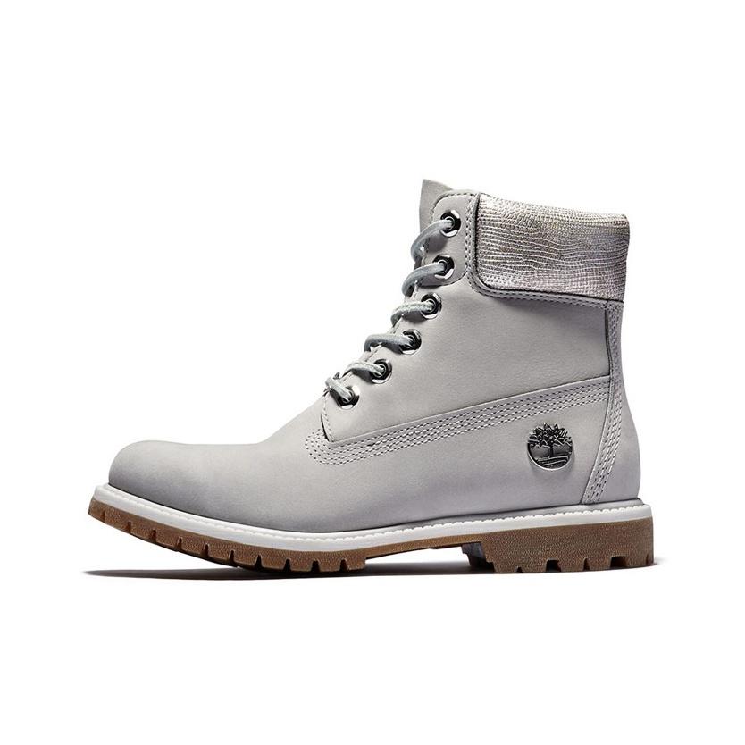 Timberland 6 Inch Short Casual Fashion Comfortable Work Boots Women Boots Light-Gray A1UWF050