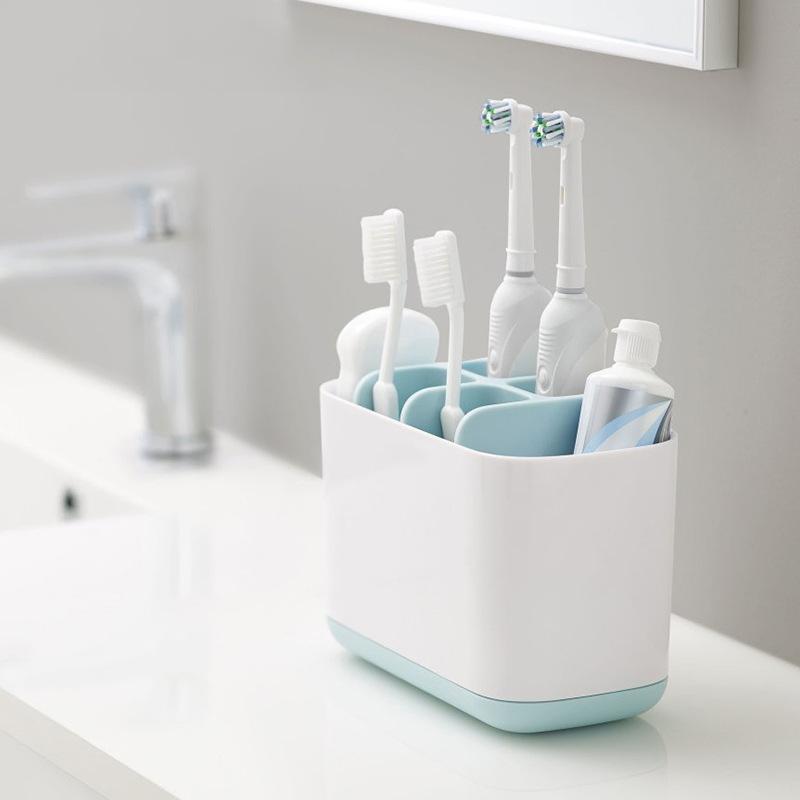 1Pcs Toothbrush Toothpaste Holder Case Shaving Makeup Brush Electric Toothbrush Holder Organizer Stand Bathroom Accessories Box