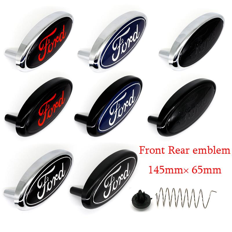 1Pc For Ford Mondeo Focus Fusion MK2 MK4 F150 F250 Emblem 14.5cm Car Front Head Hood Bonnet Logo Rear Trunk Badge Sticker CVU1