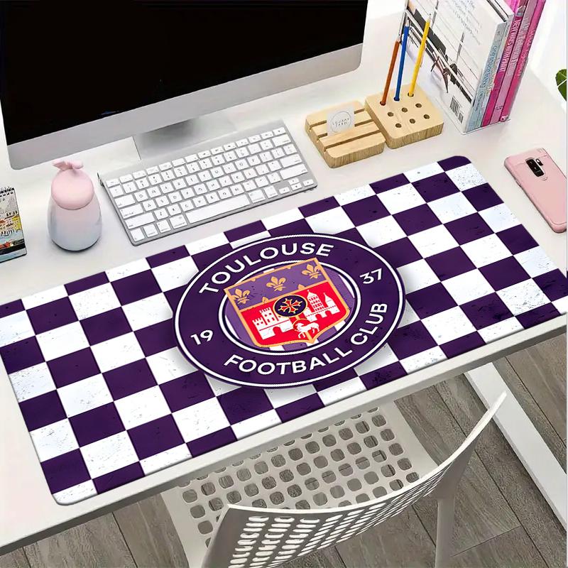 Toul-ouse Crest Design Mouse pad, Gaming Mouse Pad, keyboard pad, Desk Decor for computer notebook Fan Gift Birthday Gift