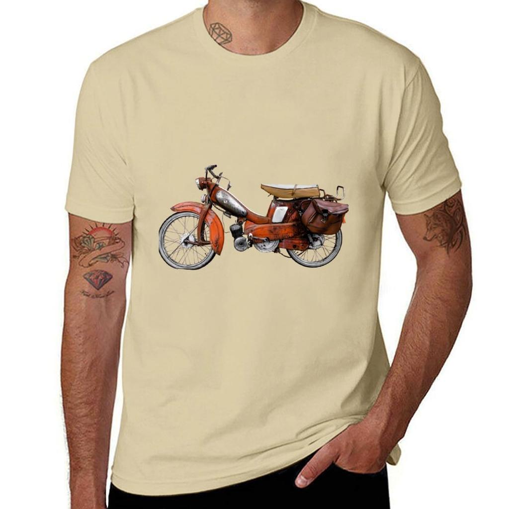 Vintage French Motobecane Moped . T-Shirt customs sublime funnys korean fashion mens funny t shirts
