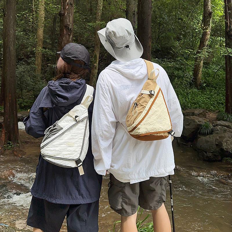 Outdoor Bag, Casual Crossbody Bag, Simple Chest Bag, Fashionable and Versatile Sports Backpack