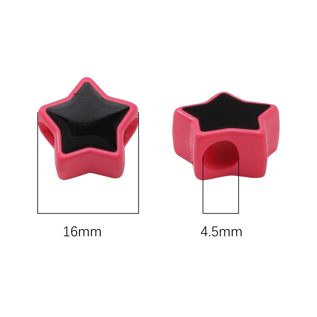 2 шт. Акриловые бусины-пентаграммы для изготовления своими руками ожерелья, браслета, серег, ювелирных изделий, аксессуары для рукоделия