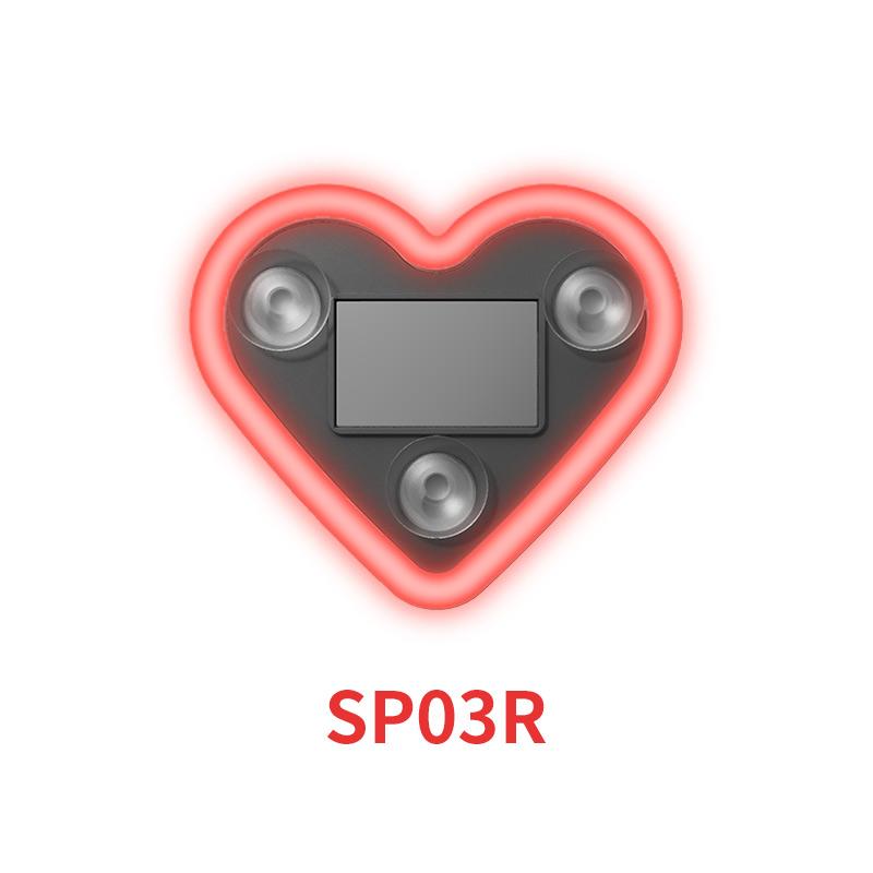 Автомобильный солнечный салонный неоновый светильник в форме сердца, атмосферный светильник, украшение, светодиодный светящийся в форме сердца атмосферный светильник на окно автомобиля