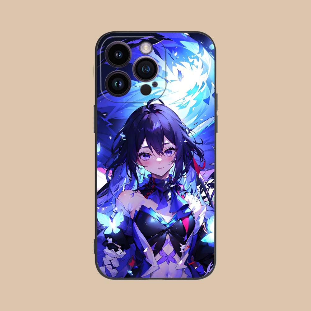 HSR Seele Матовый ТПУ Чехол для Мобильного Телефона для iPhone 17 16 15 14 13 12 11 X XR XS 8 7 Air Pro Max Plus Mini Цветной Чехол