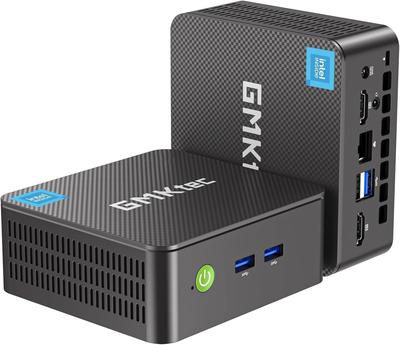 Мини-ПК GMKtec G3S 12-го поколения Intel N95 чем Windows 11 Pro Мини-ПК 4 ядра 4 потока Компактный WIFI Двойной вывод на монитор Совместимость с VESA