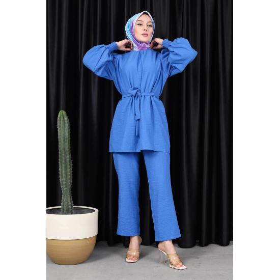 Женский комплект брюк-туник Gipeli с рукавами разных цветов