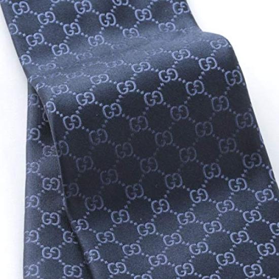 GG [Gucci] Tie, Navy, pattern, GUJ-834 [Used]
