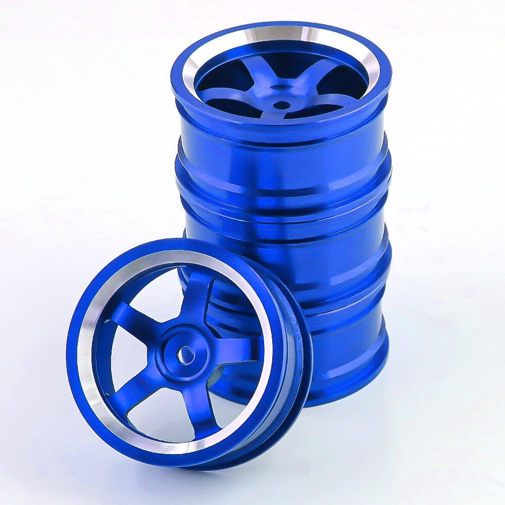 1/10 RC On-road Drift Car Alloy Wheels Hubs Metal Wheel Rims for 1:10 RC Car HSP 94122 94123 Tamiya TT02 HPI Kyosho Sakura CS D4