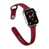 Small‑Waist Reverse‑Buckle Soft‑Silicone Watch‑Band Strap, Adjustable Wrist‑Bracelet Accessory For Apple Watch 42/44/45/46/49mm