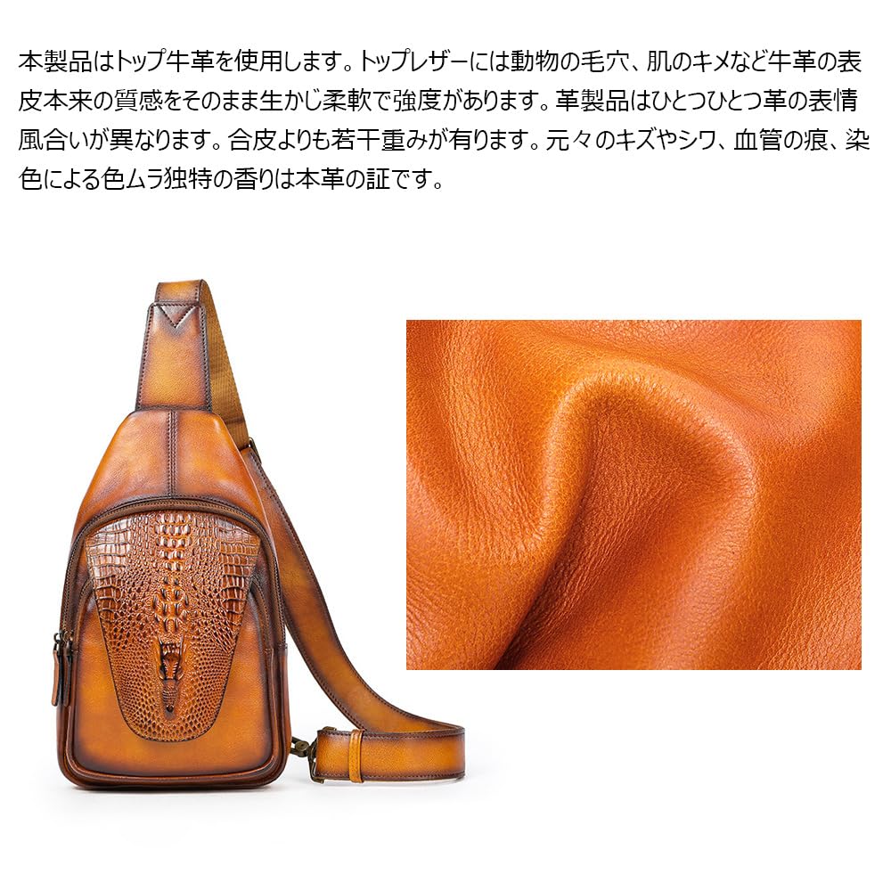 Сумка через плечо Whatna из натуральной кожи коровы в античном стиле, 3-way, кроссбоди, мини-сумка, нагрудная сумка, натуральная кожа, толстая