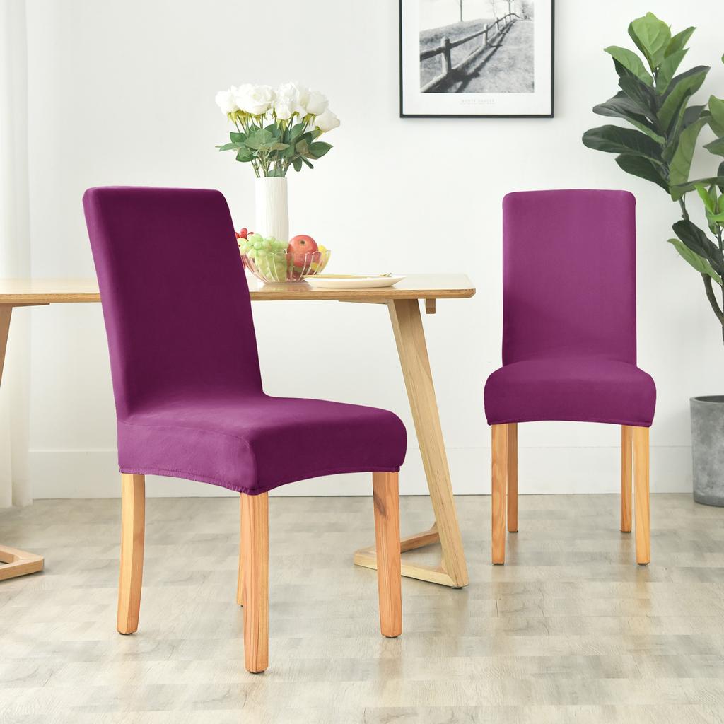 Cover Velvet Chair Thick Purple Velvet