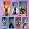 French Art Bulldog Dog Case For Samsung S22,S25,S20,S10,Plus,Ultra,S24,S23,FE,S21,S9,Lite,Soft Silicone Black