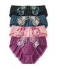 Nissen Set of Pair Shorts and Pants with Floral Size LL Women's 4-Piece Embroidery, (Grace Color)