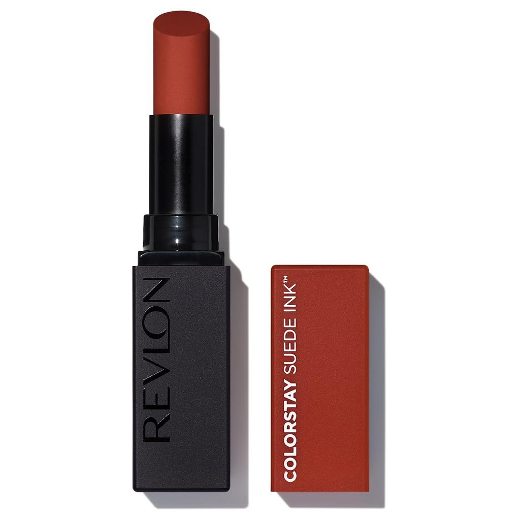 Revlon ColorStay Suede Ink Lipstick 006 In the Brick Red soft matte Money (Warm Undertones) - Long-lasting, transfer-resistant, finish, 2.55g.
