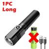 LED Mini Flashlight Type-C Rechargeable Pocket Zoom Flashlight 3 Lighting Modes Suitable for Outdoor Hiking Camping Fishing