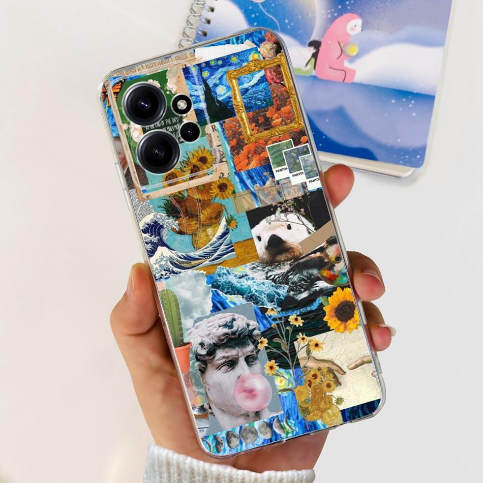 Для Xiaomi Redmi Note 12 Global Стильный Чехол для Телефона Мягкий Силикон ТПУ Задняя Крышка Для Redmi Note 12 Pro 4G Note12 12Pro