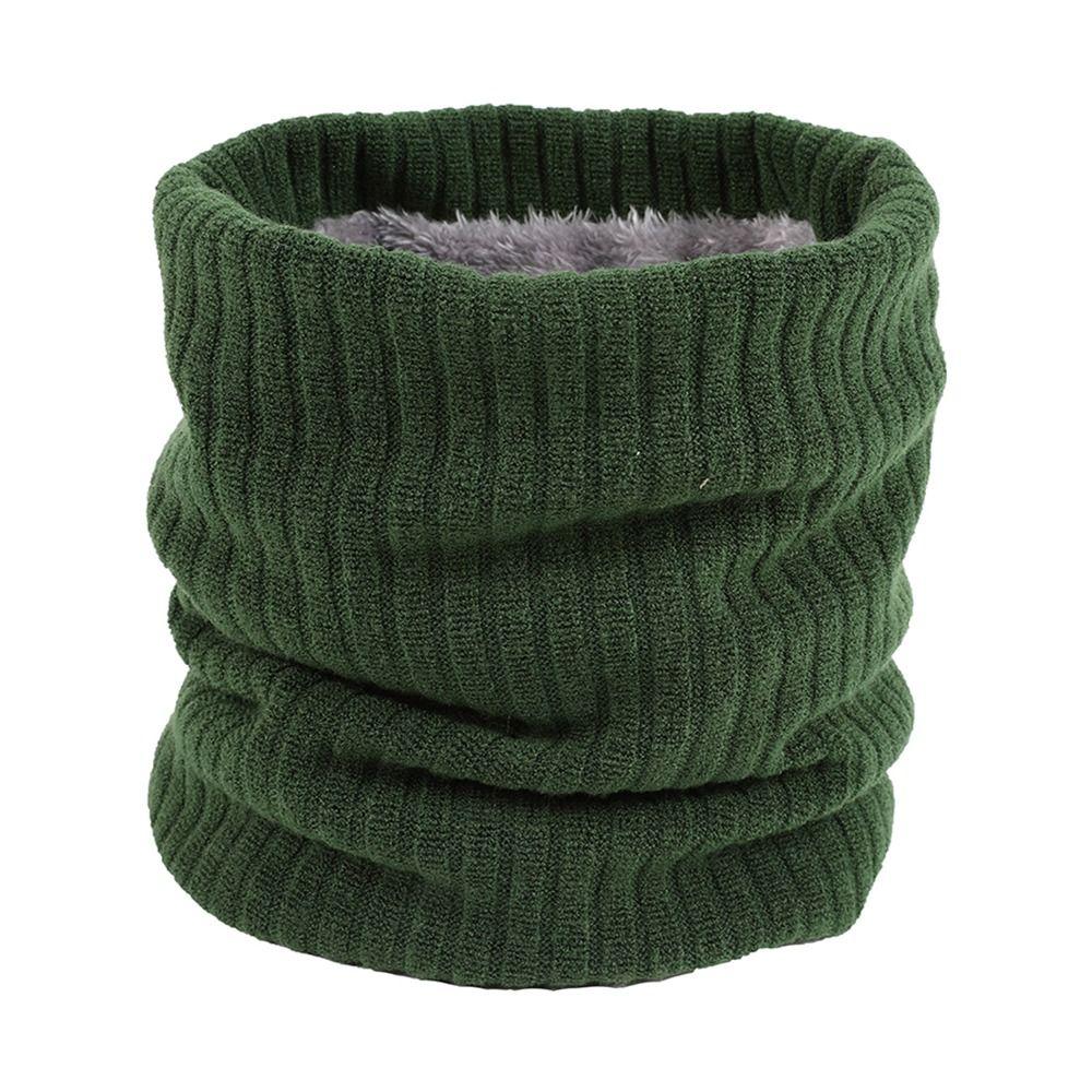 Двухслойный ветрозащитный толстый согревающий шею шарф-снуд, флисовый шарф, зимний бафф для шеи