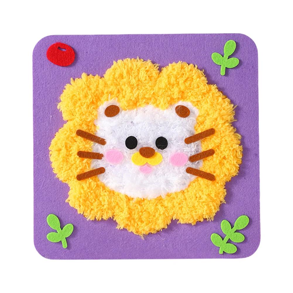 Sewing Craft Kit Cute Animal DIY Educational Sewing Kit DIY Doll Sewing Toys for Beginners Arts and Crafts