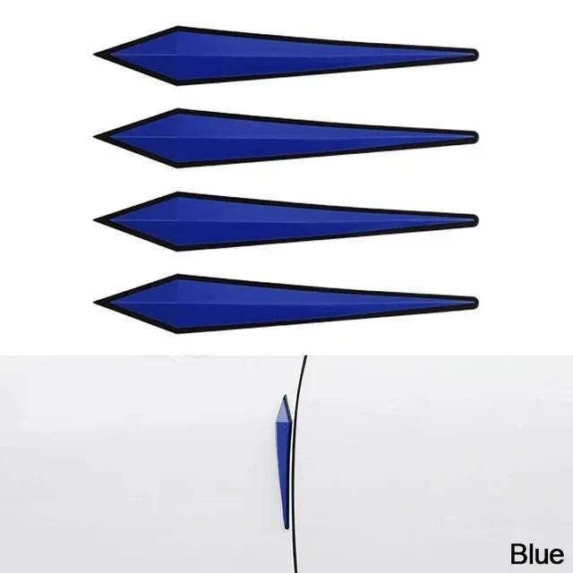 4 шт. Автомобильная полоса на бампер, Защитная наклейка на бампер от столкновений, Защитная наклейка от царапин на кузов, Защита дверей автомобиля