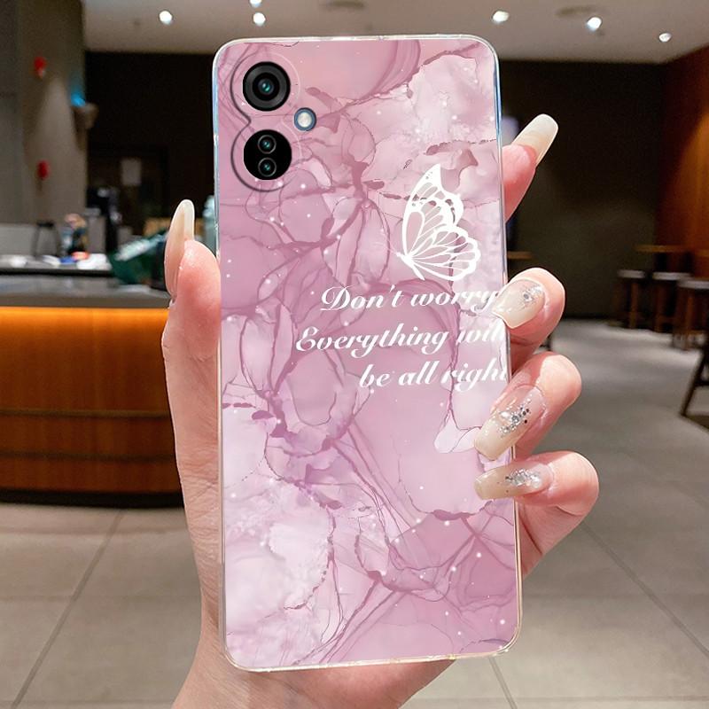For Tecno Camon 19 Neo Casing Luxury Fashion Butterfly Flowers Soft TPU Silicone Clear Back Cover Camon 19Neo CH6i Phone Case