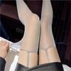Gypsy Silver Silk Fine Flash Black Stockings High-end Suspender One-piece Socks Pearlescent Stockings Ultra-thin High Leg Socks