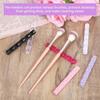 6Pcs Nail Brush Holder with 5 Slots Multi-functional Makeup Brush Organizer Manicure Art Tools Painting Pens Storage Rack