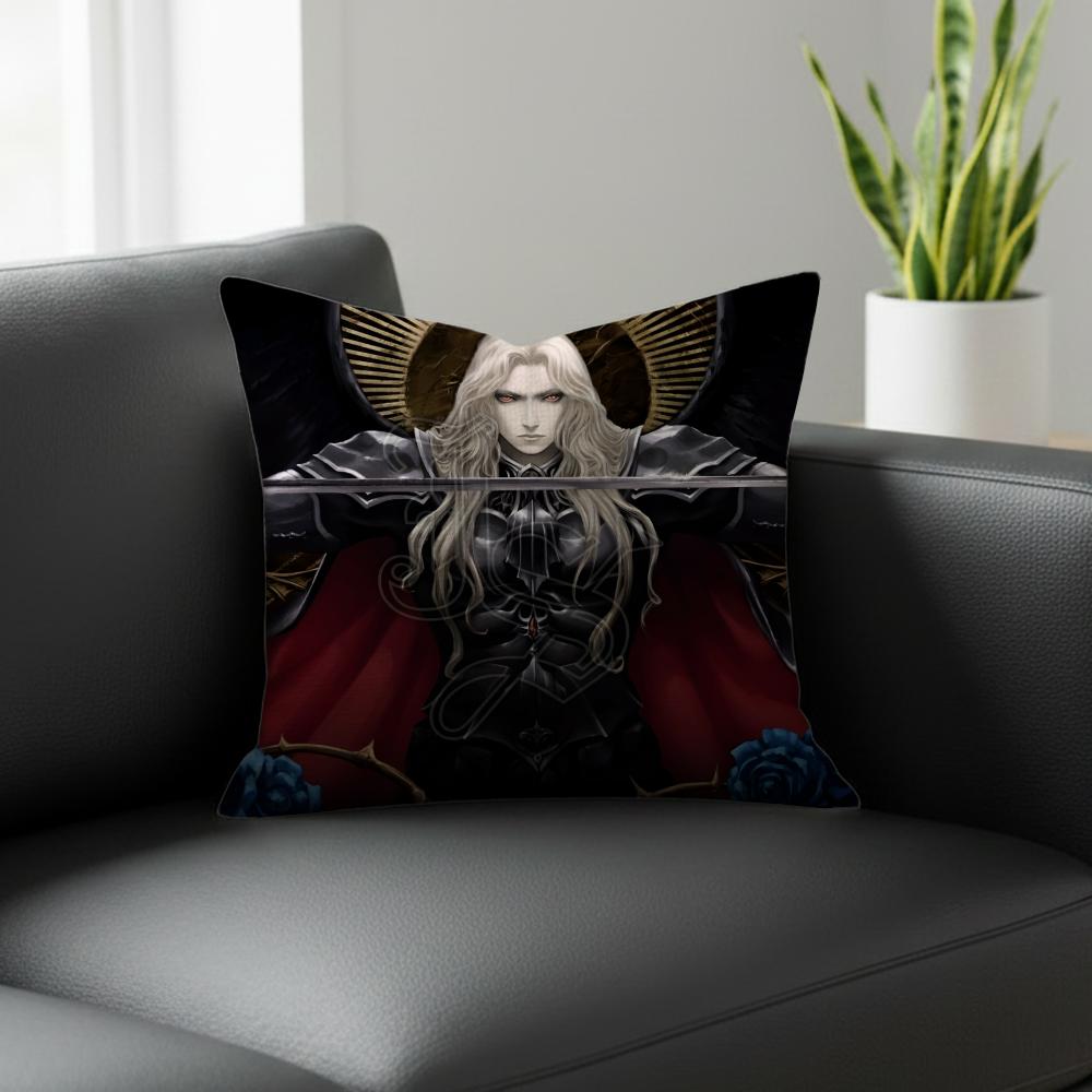 Игровой Чехол на Подушку Castlevania Alucard Натуральная Льняная Наволочка Комплект Декор 'Все в Одном' для Дивана Спальни Стула