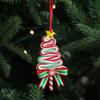 Cartoon Christmas Candy Cane Ornaments Festival Christmas Tree Pendant  Home Xmas Decor