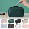 Женская косметичка, косметический органайзер, геометрический дизайн, водонепроницаемая, грязеотталкивающая, большая вместительная застежка-молния для хранения