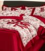 Premium all cotton high count embroidery wedding four piece set - romantic and joyful