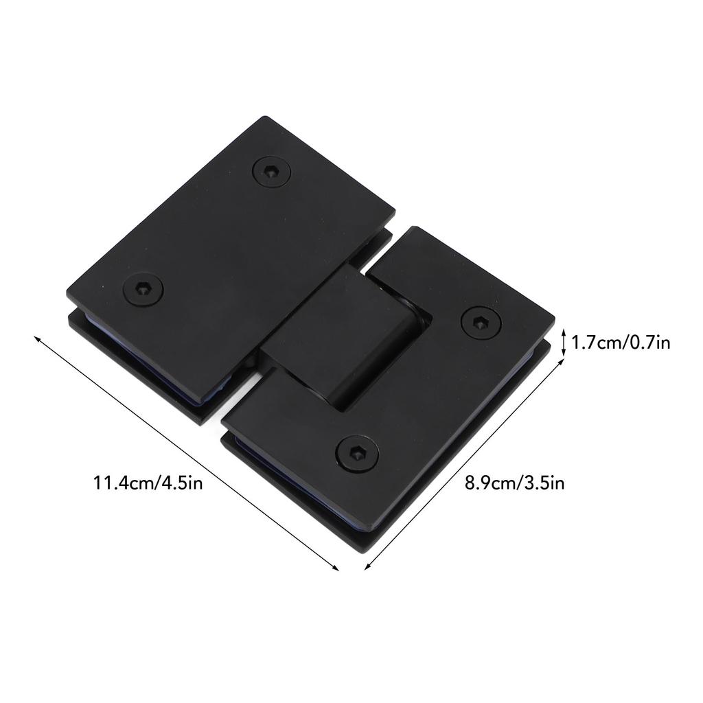 Петли для стеклянных дверей из нержавеющей стали 180 градусов, усиленные, петли для стеклянных душевых дверей для бескаркасных дверей толщиной 5/16-1/2 дюйма 8 мм-12 мм