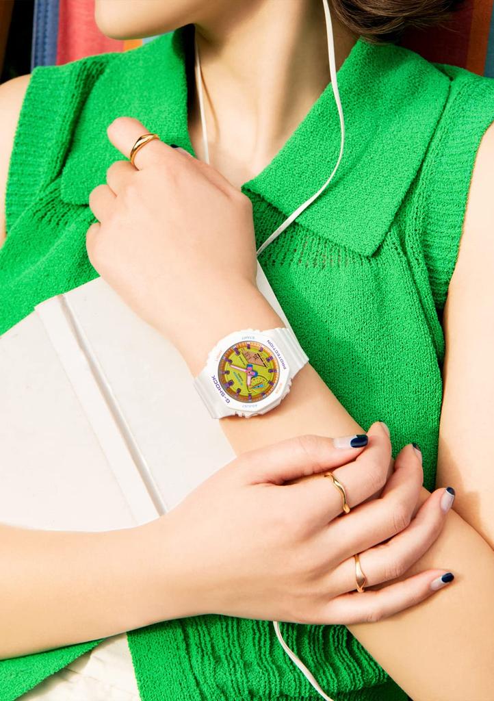 Женские часы среднего размера Casio G-Shock GMA-S2100BS-7AJF, белые (Официальный японский продукт)