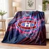Фланелевое одеяло с принтом Montreal Canadiens, теплое и уютное, плед для кровати, для домашнего декора
