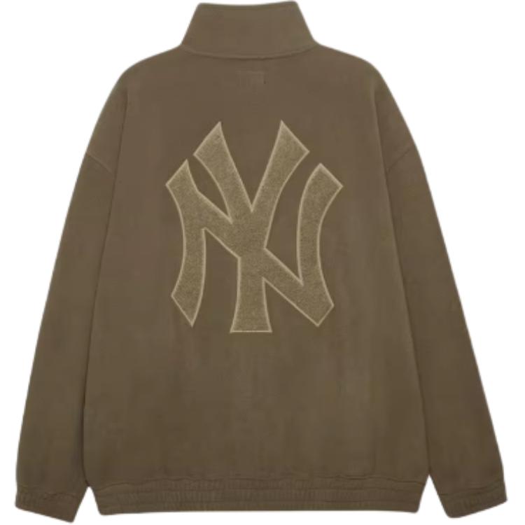New Era MLB Нью-Йорк Янкис Серия Craft Reconstruction Однотонная Логотип бренда Свободный крой Стойка Универсальная Повседневная куртка Унисекс куртки 14450466