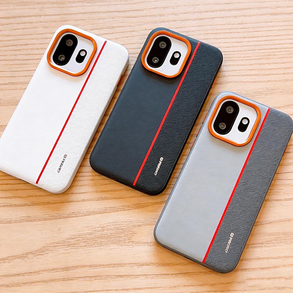Colorful Faux Leather Red Lens Ring Raised Protective Lens Case For OnePlus 15T 15R 15 13s 13T 13R 13 1+ Turbo 6V Ace 6 5 Cover